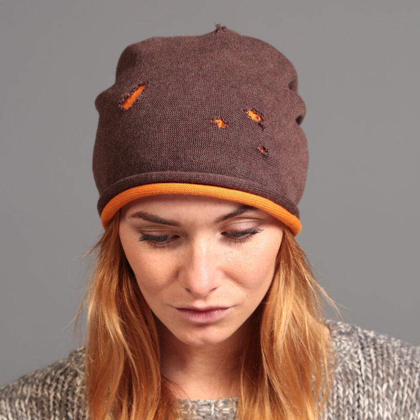 Destroyed” Cotton Beanie – Kopka 