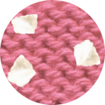 dusky pink/white