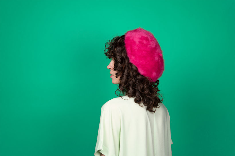 Angora Beret pink