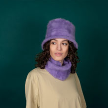 Angora Hat & Bandeau lilac