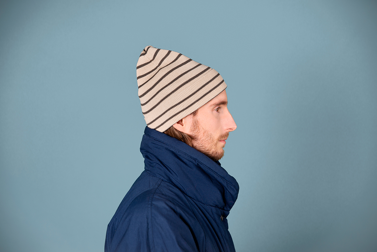 Cotton Beanie striped - Kopka Accessories