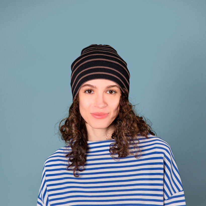 Cotton Beanie striped - Kopka Accessories